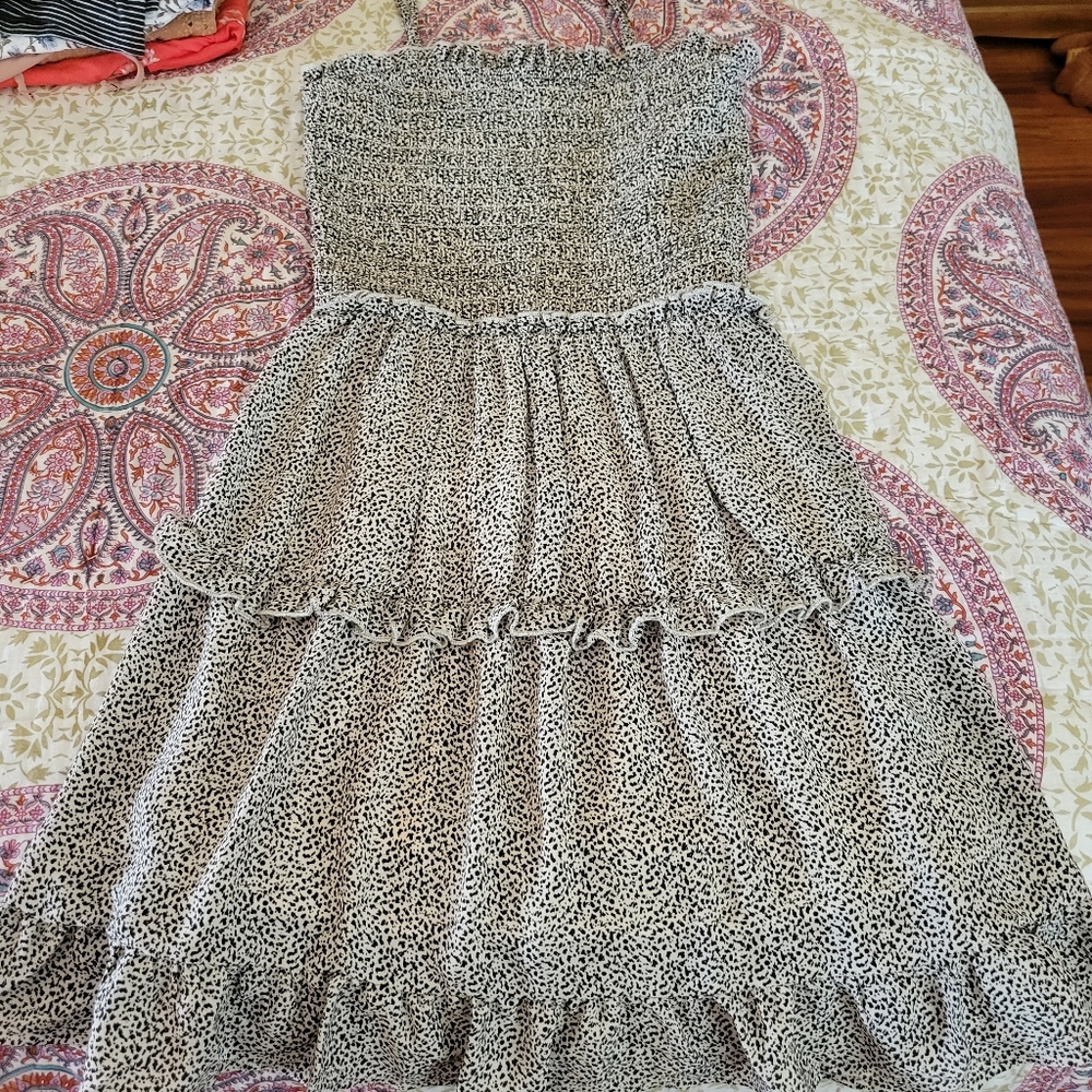 Sienna Sky Smocked Tiered Dress
